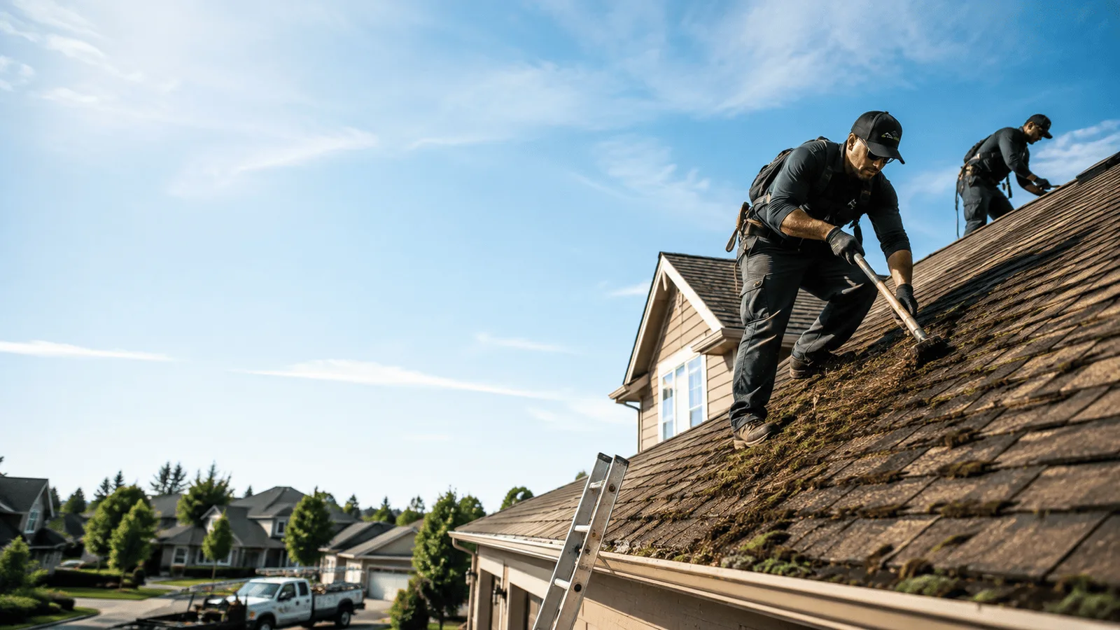 Roof Moss Removal in New Auburn, WI near me